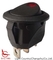 Light Country RC Round Rocker Switch ، Φ 23mm ، أحمر مضاء ، 10A 250VAC