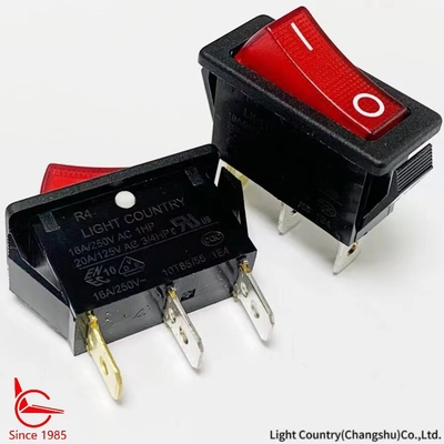 نوعية جيدة على وخارج R4 صاروخ مع الضوء الأحمر 33 * 15mm 16A 250 فولت UL VDE