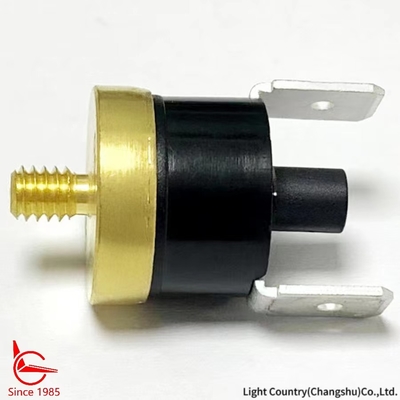 KSD301 مفتاح الحرارة، M5 * 0.8 * 6، إعادة ضبط يدوية، للحماية من درجة الحرارة
