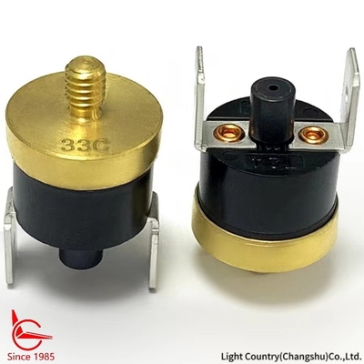KSD301 مفتاح الحرارة، M5 * 0.8 * 6، إعادة ضبط يدوية، للحماية من درجة الحرارة