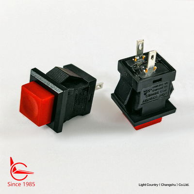 الحجم الصغير زر الضغط الأحمر المفتاح الكهربائي، 14mm*14mm، ON OFF، UL VDE ENEC