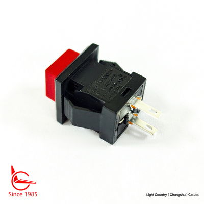 الحجم الصغير زر الضغط الأحمر المفتاح الكهربائي، 14mm*14mm، ON OFF، UL VDE ENEC