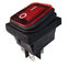 Factory Light Country R5-7 مفتاح الطاقة المقاوم للماء ، 32 * 25 مم ، الضوء الأحمر ، UL TUV CE CQC.